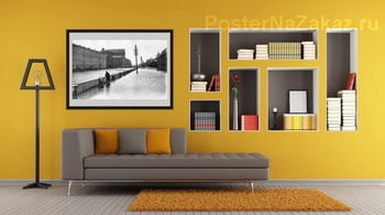 Модульная картина Наводнение на Крюковом канале 1903 ,