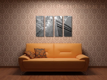 Модульная картина Геометрия города