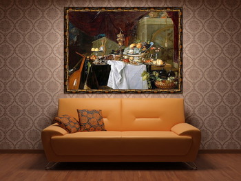 Модульная картина Натюрморт с десертом