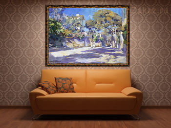 Модульная картина Улица на юге Франции