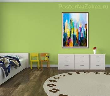 Модульная картина Большой город