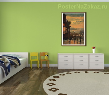 Модульная картина Дождливым утром, Париж