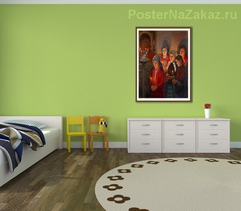 Модульная картина В церкви 