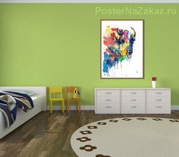 Модульная картина Бизон