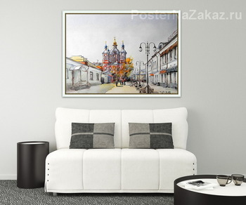 Модульная картина пешеходная Москва