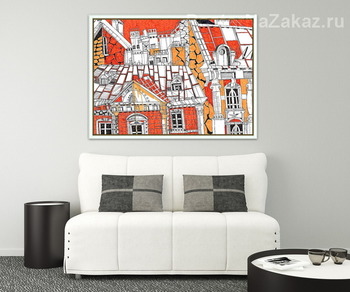 Модульная картина Roof Tops