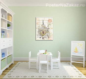 Модульная картина Архитектура Москвы