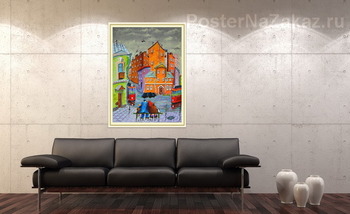 Модульная картина В ожидании трамвая