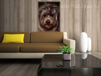 Модульная картина Лохматый пес 