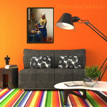 Модульная картина Молочница