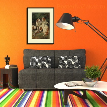 Модульная картина Спаниели