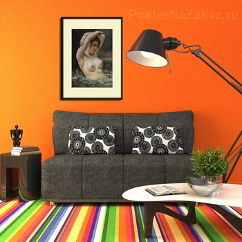 Модульная картина Женщина в волне