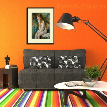 Модульная картина Молодая купающаяся девушка