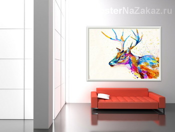 Модульная картина Молодой олень