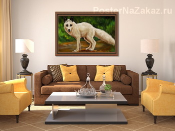 Модульная картина Белая лиса