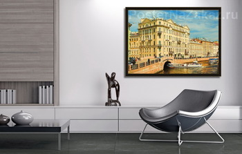 Модульная картина Летним утром на Мойке.
