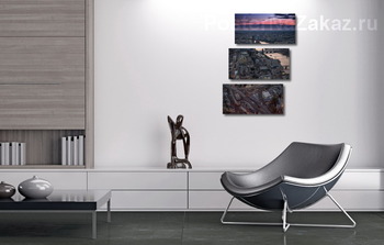 Модульная картина Закат над империей