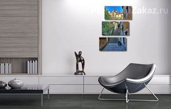 Модульная картина Старая европейская улица