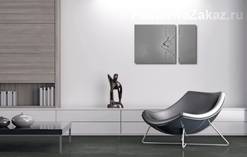 Модульная картина Ветка на воде