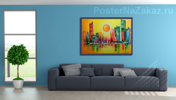 Модульная картина Город мечта