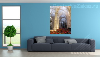 Модульная картина Интерьер кафедрального собора в Куэнке
