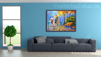 Модульная картина Прощание с осенью