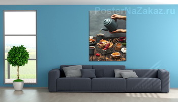 Модульная картина Кексы к чаю 2