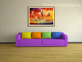 Модульная картина Лошади