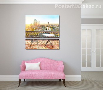 Модульная картина Вид на Москву