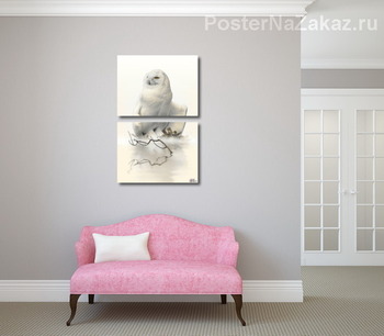 Модульная картина Полярная сова