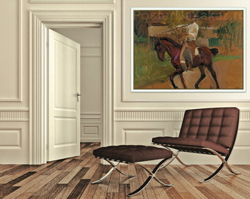 Модульная картина На лошади