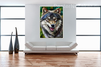 Модульная картина Волк