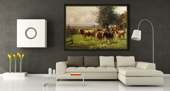 Модульная картина Стадо в Дахау