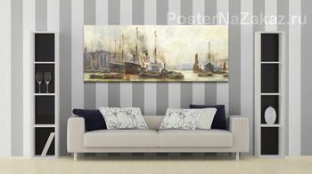 Модульная картина Нижний бьеф в Лондоне