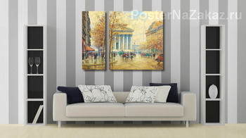 Модульная картина Площадь Мадлен, Париж