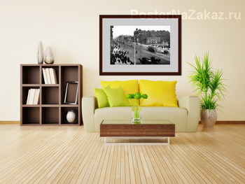 Модульная картина Панорама Невского проспекта. Вид на Аничков дворец 1910  –  1915