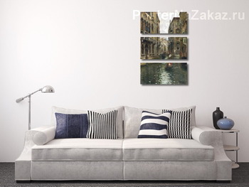 Модульная картина Семейный пикник на Венецианском канале