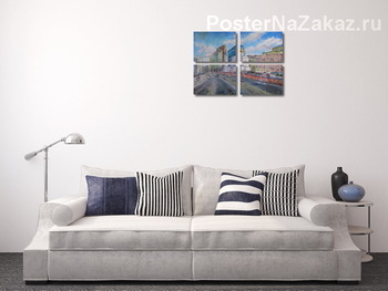 Модульная картина Церковь Николая Чудотворца у Тверской заставы