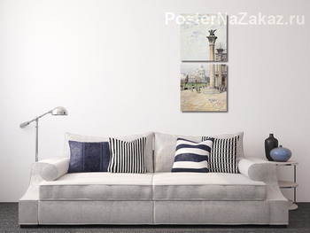 Модульная картина Вид с площади Сан-Марко, Венеция.