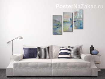 Модульная картина Санкт-Петербург. Впечатление тумана.