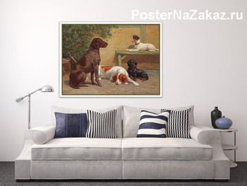 Модульная картина Группа собак