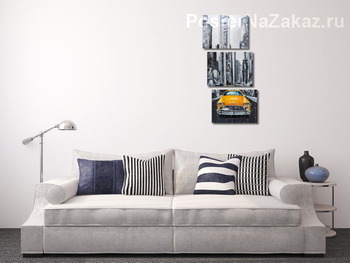 Модульная картина Такси Нью-Йорка