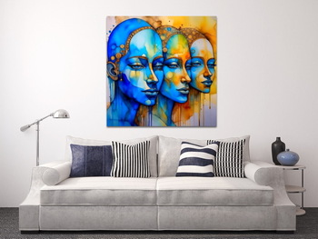 Модульная картина Портрет трех любовниц
