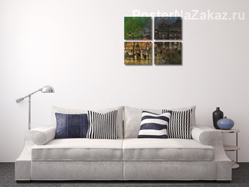 Модульная картина Площадь Оперы, Париж