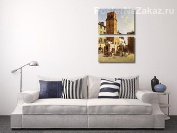 Модульная картина Место в Сан-Джиминьяно