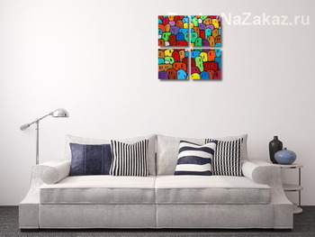 Модульная картина южный город