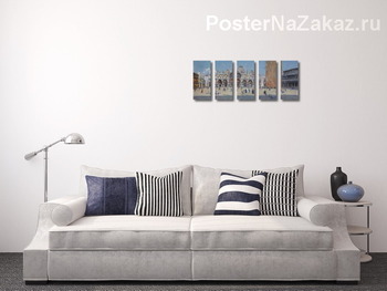 Модульная картина ПЛОЩАДЬ СВЯТОГО МАРКА, ВЕНЕЦИЯ