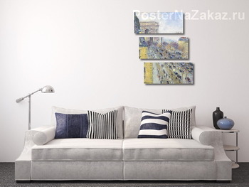 Модульная картина Торжественная арка и авеню Фридланд