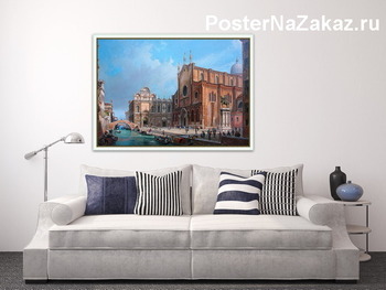 Модульная картина Вид-Сан-Джованни-э-Паоло с Скуола Гранде ди Сан Марко