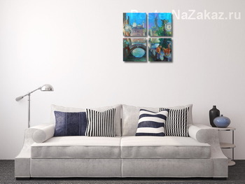 Модульная картина Кошачий колодец